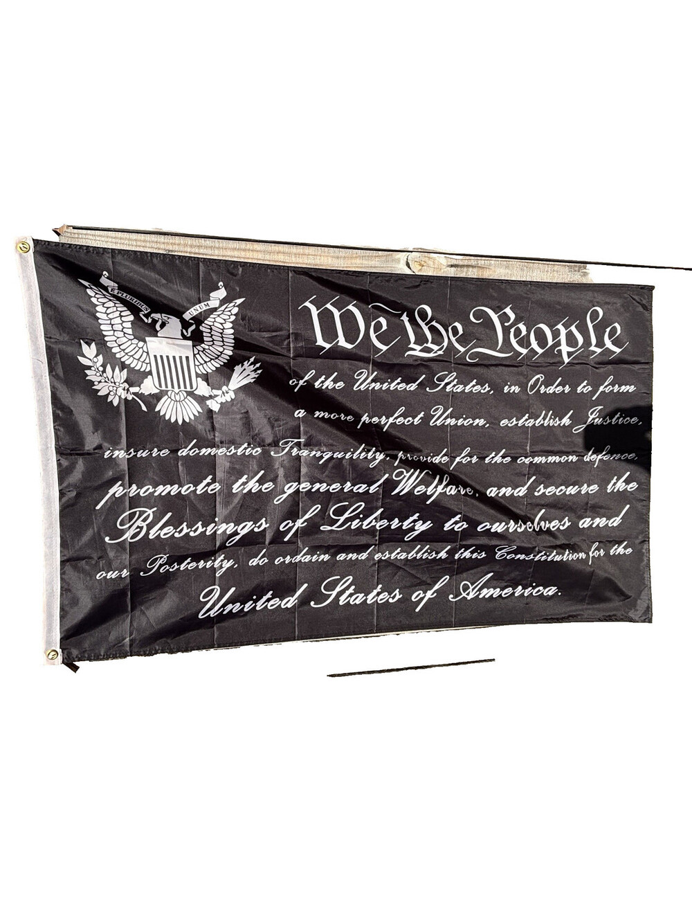 3x5FT Flag WE THE PEOPLE Preamble Constitution Patriot American Liberty US Decor